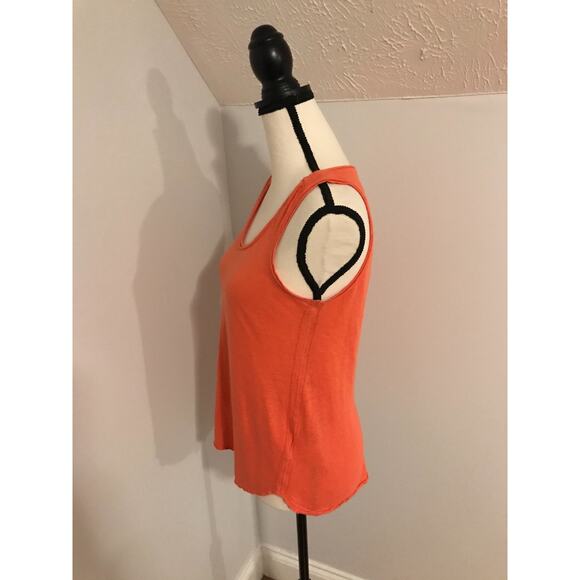 by Anthropologie Orange Raw Hem Tank Top - Size Extra Small - Picture 2 of 9